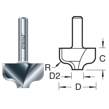 19/62X1/4TC Infrees- Profielfrees Ogee