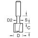 35/2X1/4TC T-Groeffrees kabels Rond