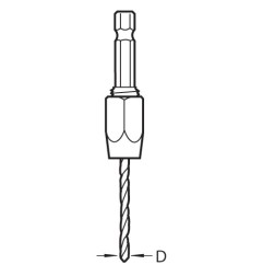 SNAP/D/1MM Snappy Quick Release boor 1mm