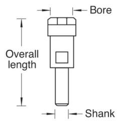 CE/8635 Spantang Verlengstuk 8mm-1/4 inch 