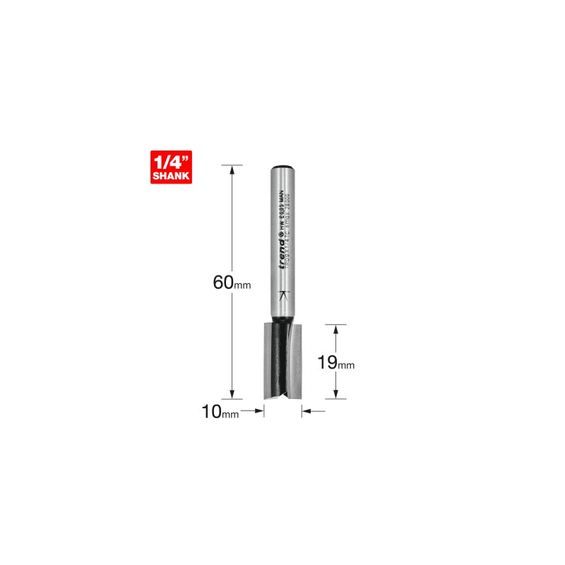 TR09 x1/4TC groeffrees 2 snijvlakken TR09 x1/4TC groeffrees 2 snijvlakken