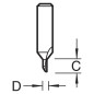 Miniatuur Groeffrees Twee snijvlakken DH/03X8MMTC