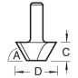 45° Afschuinfrees C048X1/4TC