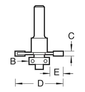 9.5mm schijffrees C147X1/4TC