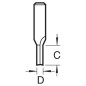 CraftPro M1 Groeffrezen 8mm 5-delig