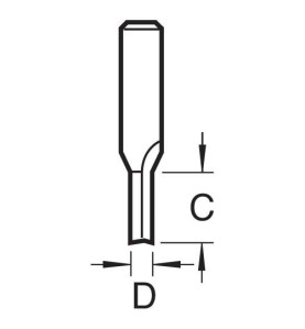 CraftPro M1 Groeffrezen 8mm 5-delig 